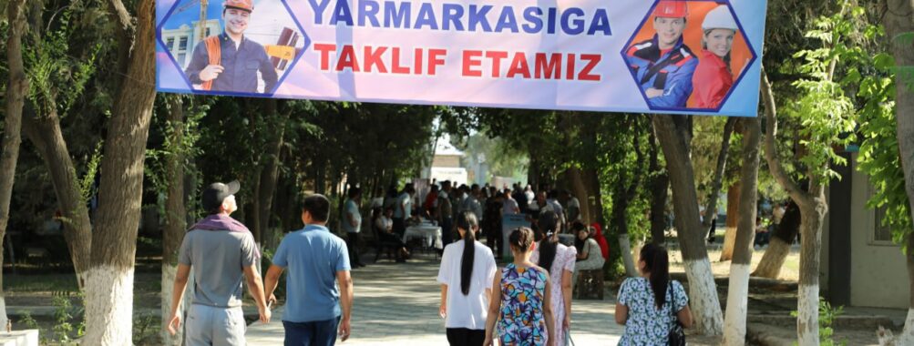 Qamashi tumanida «Bo’sh ish o’rinlari» mehnat yarmarkasi o’tkazildi