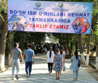 Qamashi tumanida «Bo’sh ish o’rinlari» mehnat yarmarkasi o’tkazildi